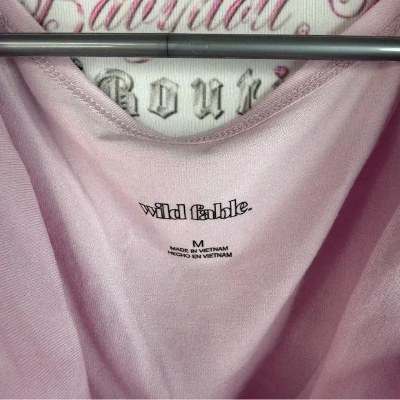 wild fable tank top flowy light baby Pink Draped Cowl Neck Tank Top - Picture 8 of 11